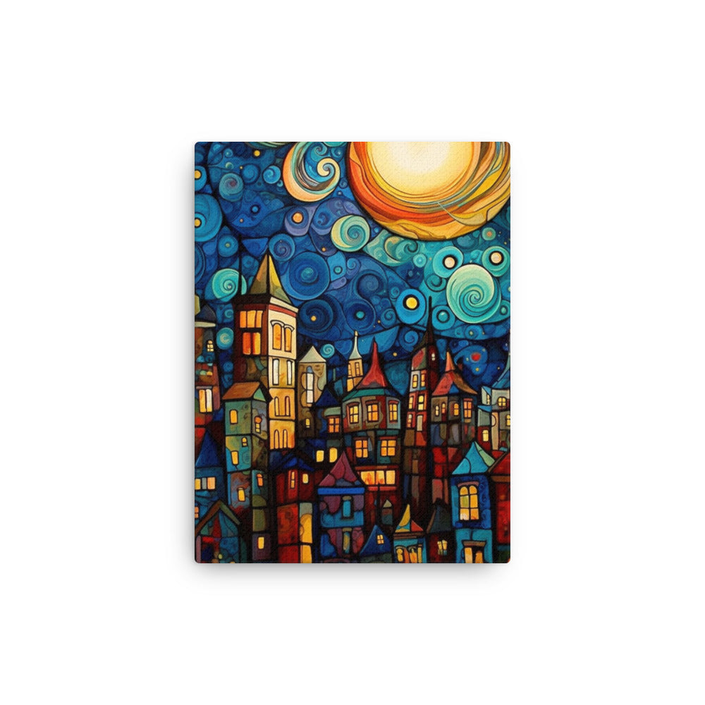 Trippy Surreal Cityscape Canvas Print by Visual Verse - Image 2