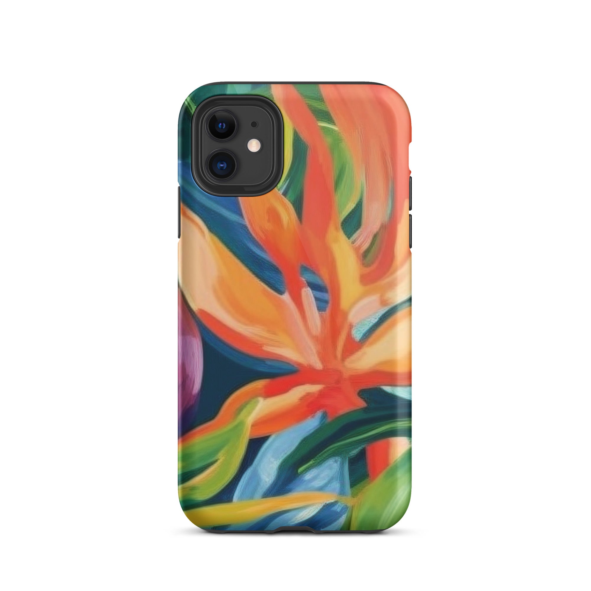 Tropical Plants Print iPhone Case by Visual Verse - Image 1