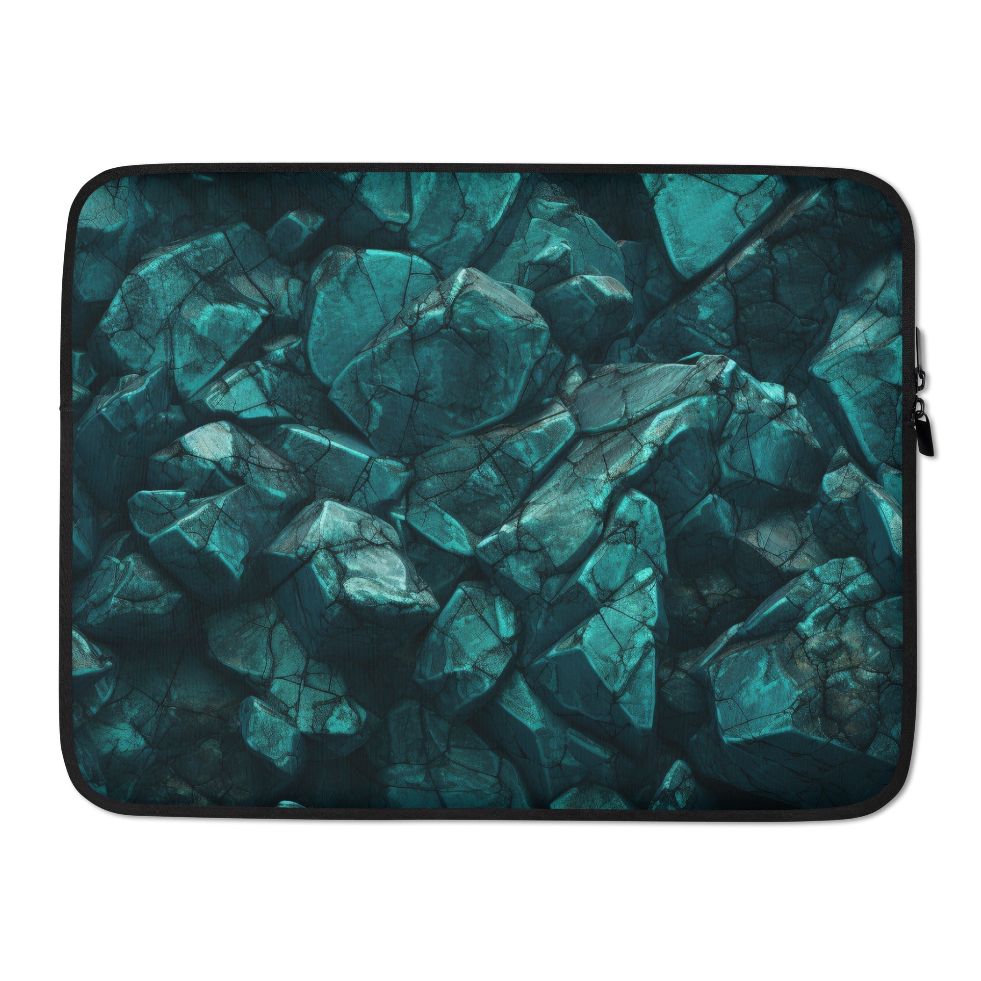 Turquoise Rock Laptop Sleeve by Visual Verse - Image 1