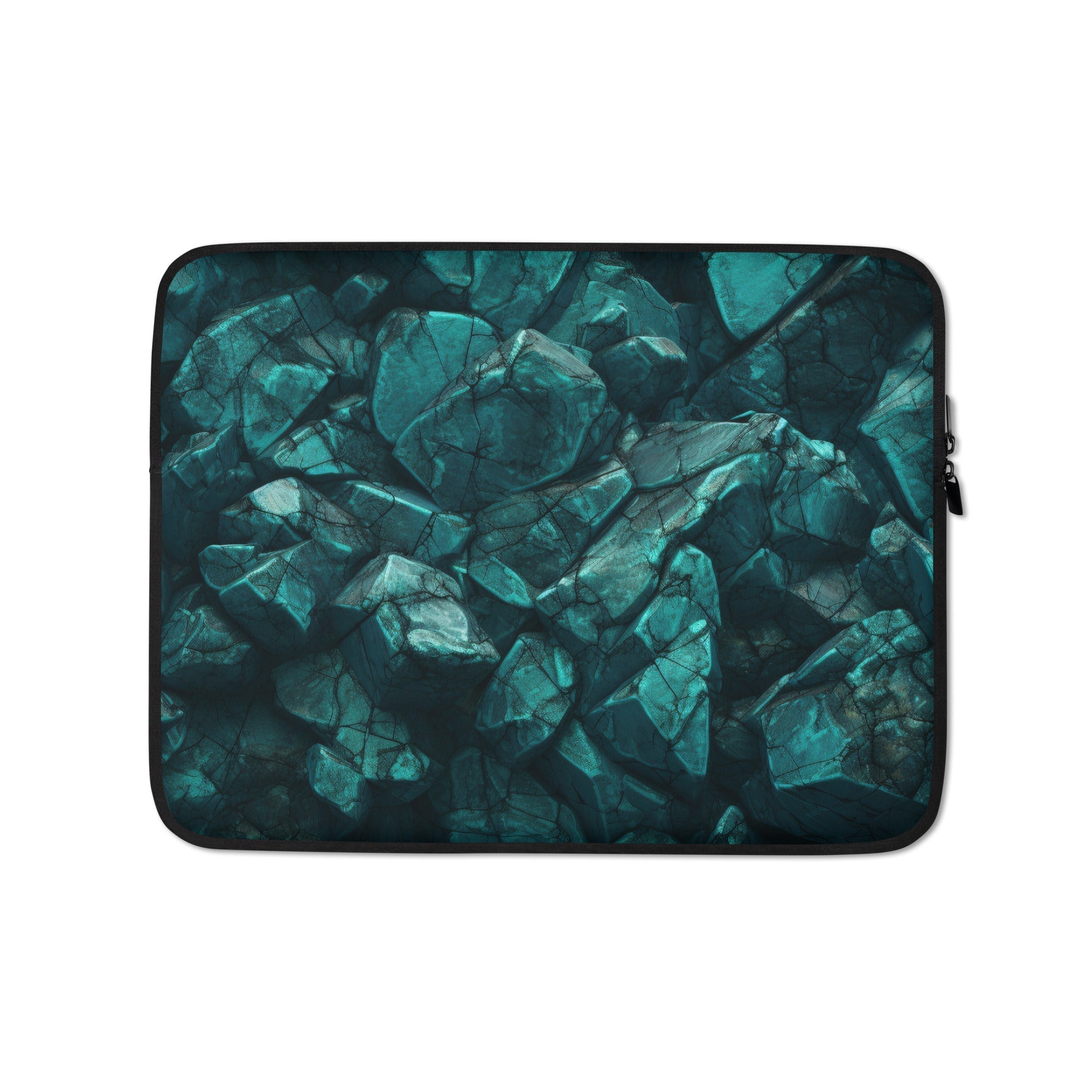 Turquoise Rock Laptop Sleeve by Visual Verse - Image 2