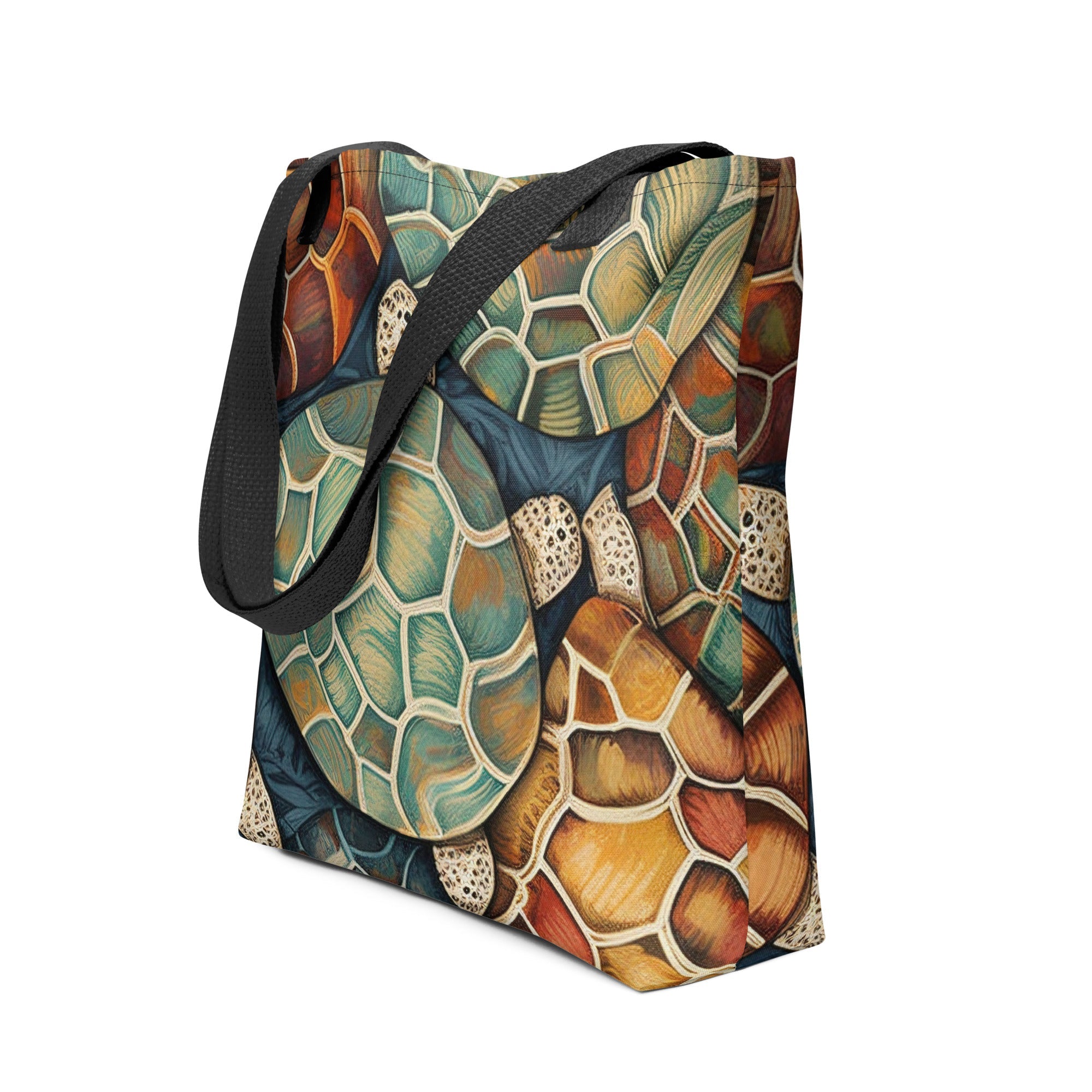 Turtle Shells Print Tote Bag by Visual Verse - Image 1