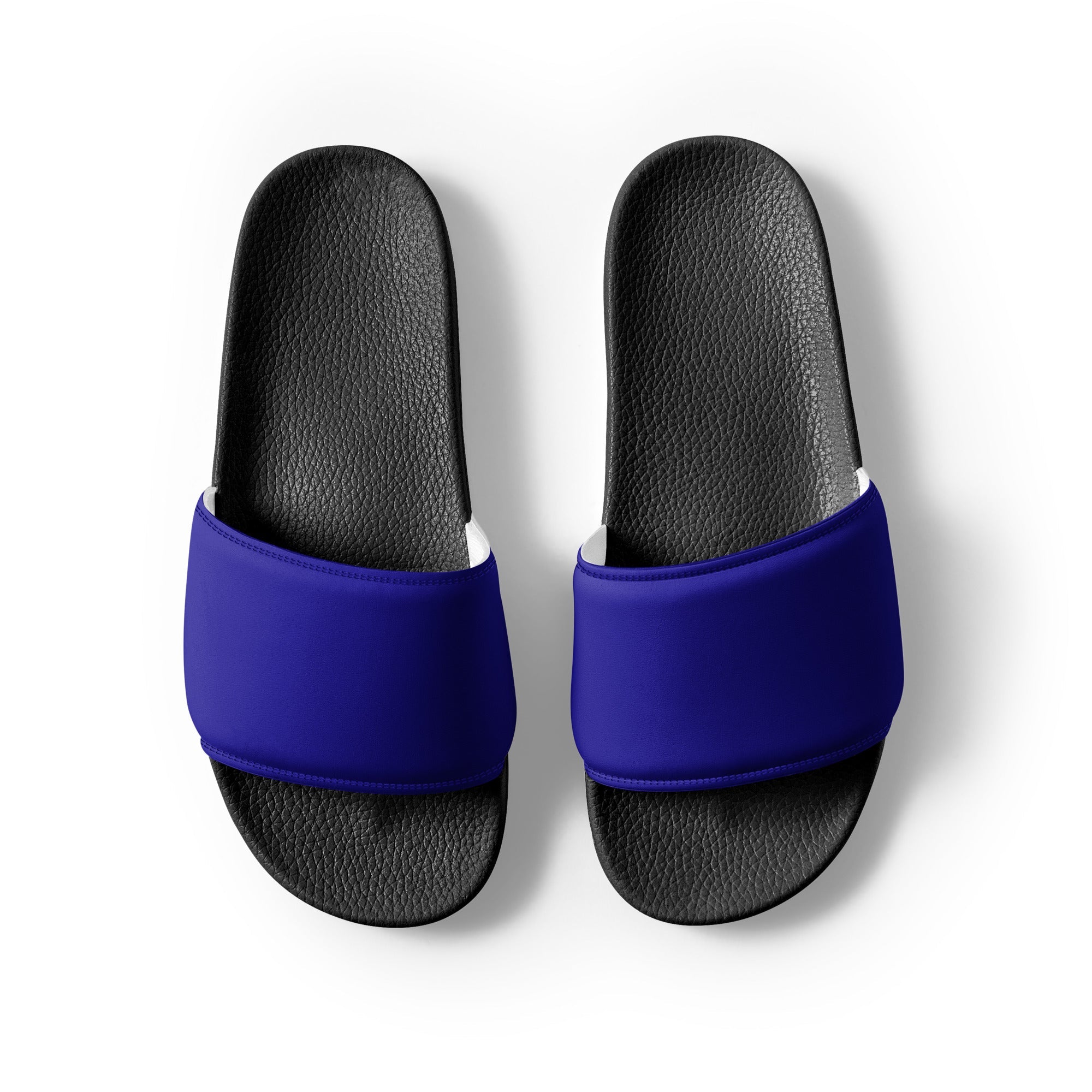 Ultramarine Color Men's Slides by Visual Verse - Image 2