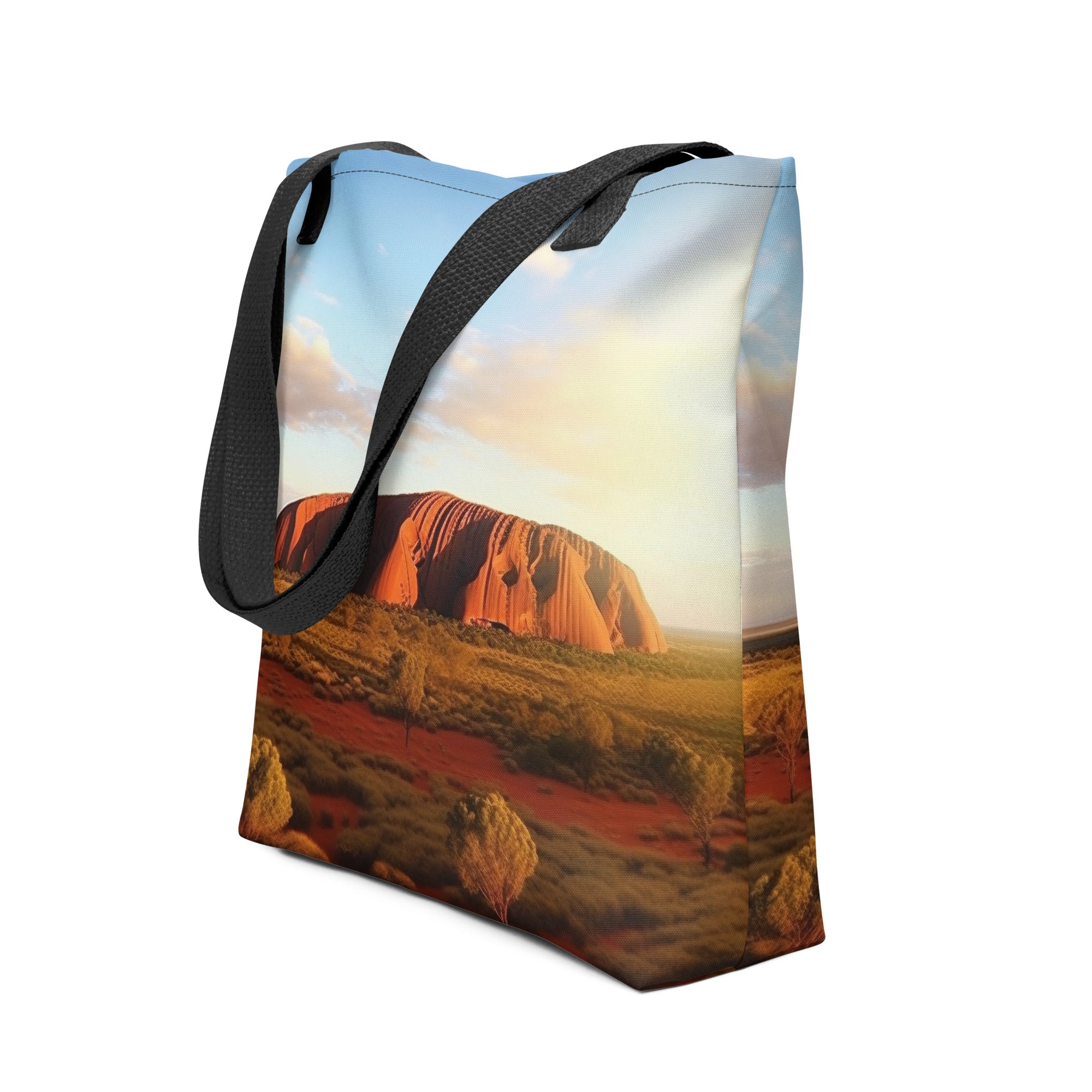 Uluru Ayers Rock Australia Tote Bag by Visual Verse - Image 1