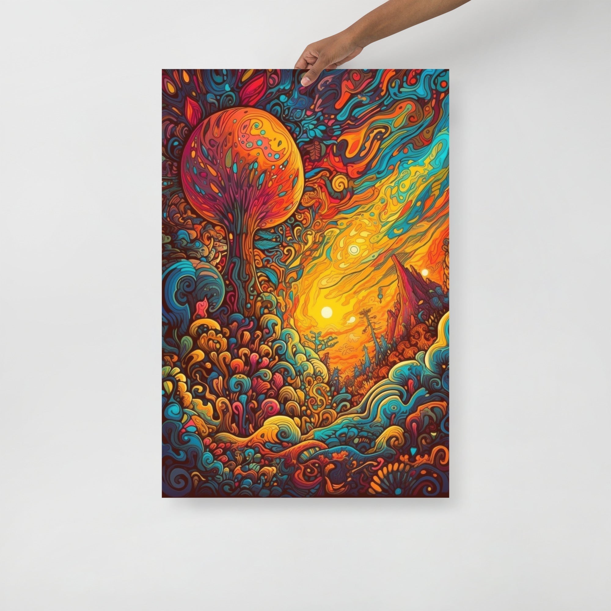 Vibrant Cosmic Journey Art Poster by Visual Verse - Image 1