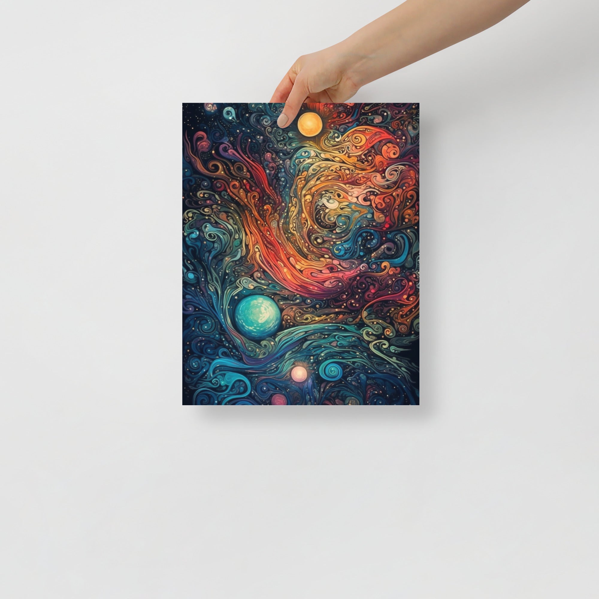 Vibrant Cosmic Trips Space Art Poster by Visual Verse - Image 2