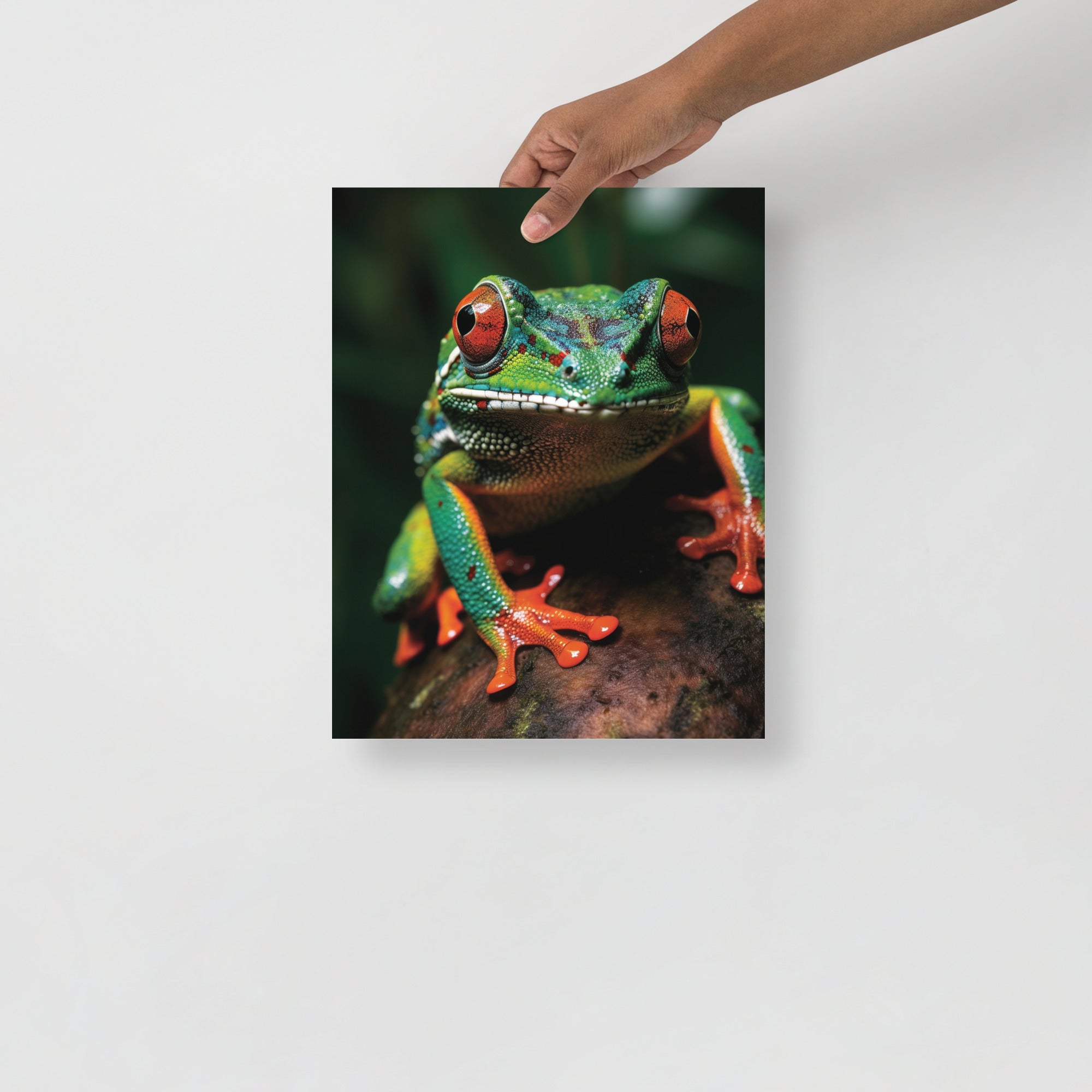 Vibrant Frog Nature Art Poster by Visual Verse - Image 2