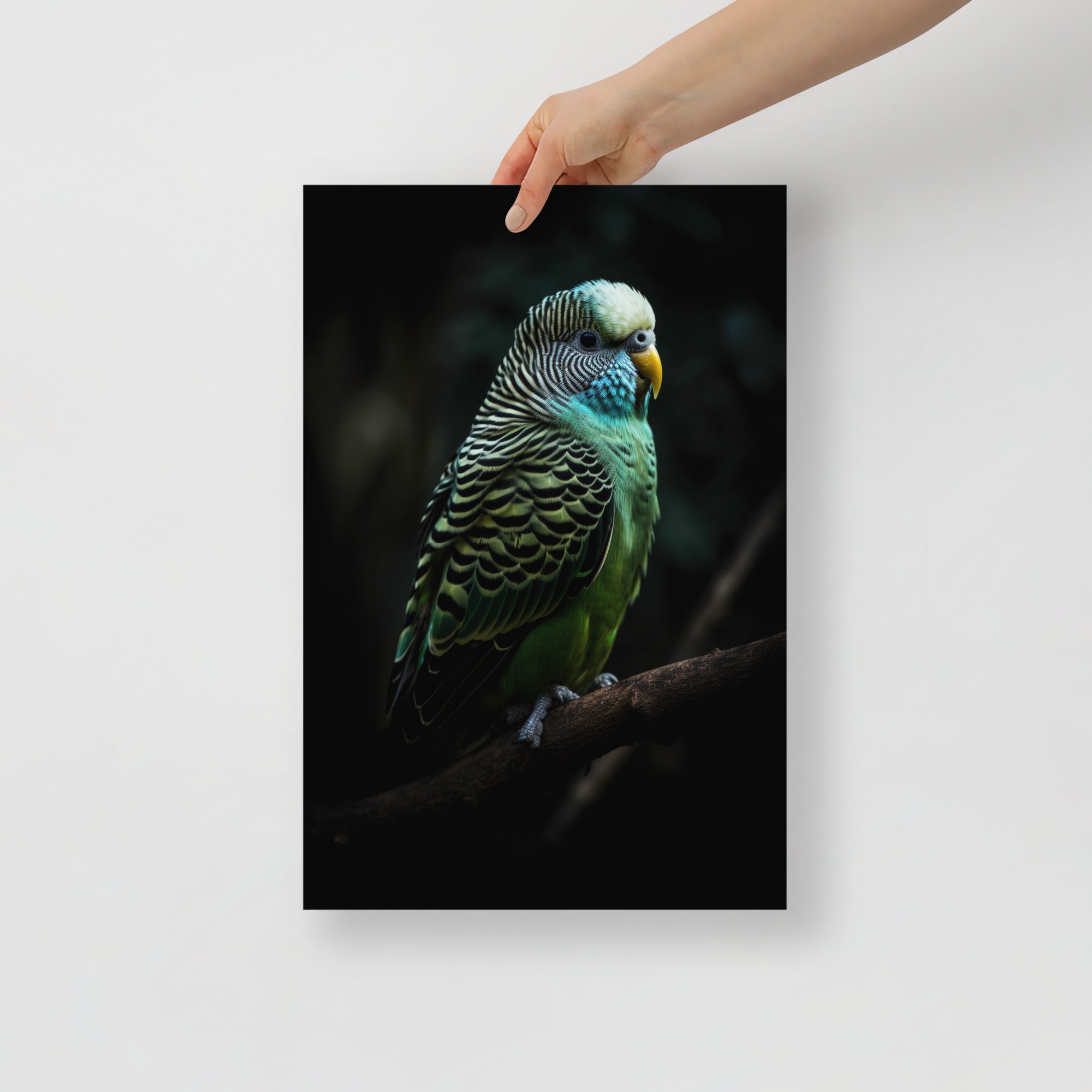 Vibrant Parakeet Paradise Art Poster by Visual Verse - Image 4