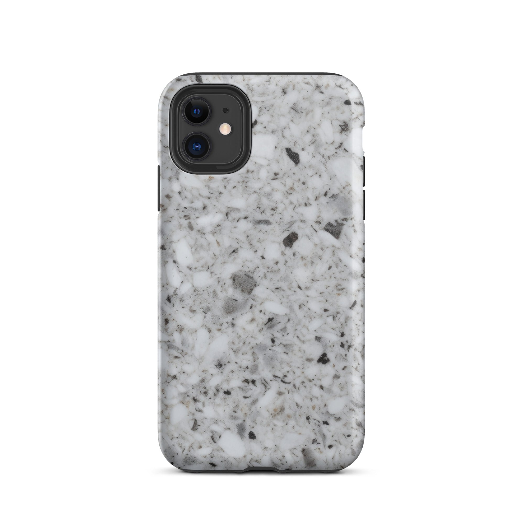 White Speckled Granite iPhone Case by Visual Verse - Image 1