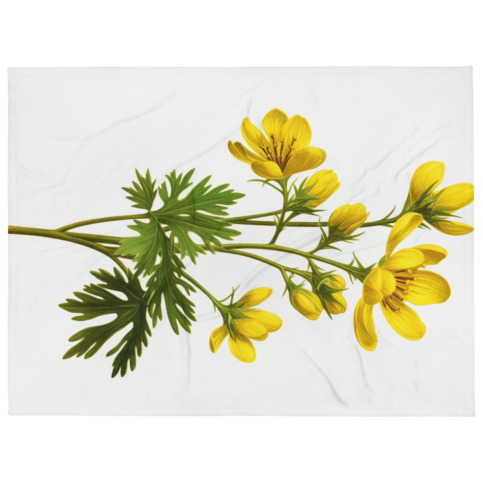 Winter Aconite Flower Blanket by Visual Verse - Image 1