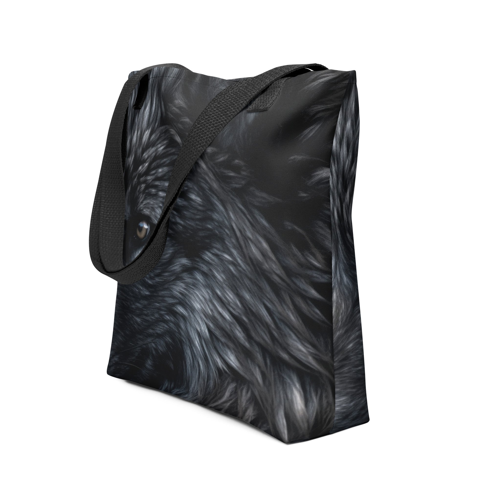 Wolf Fur Tote Bag by Visual Verse - Image 1