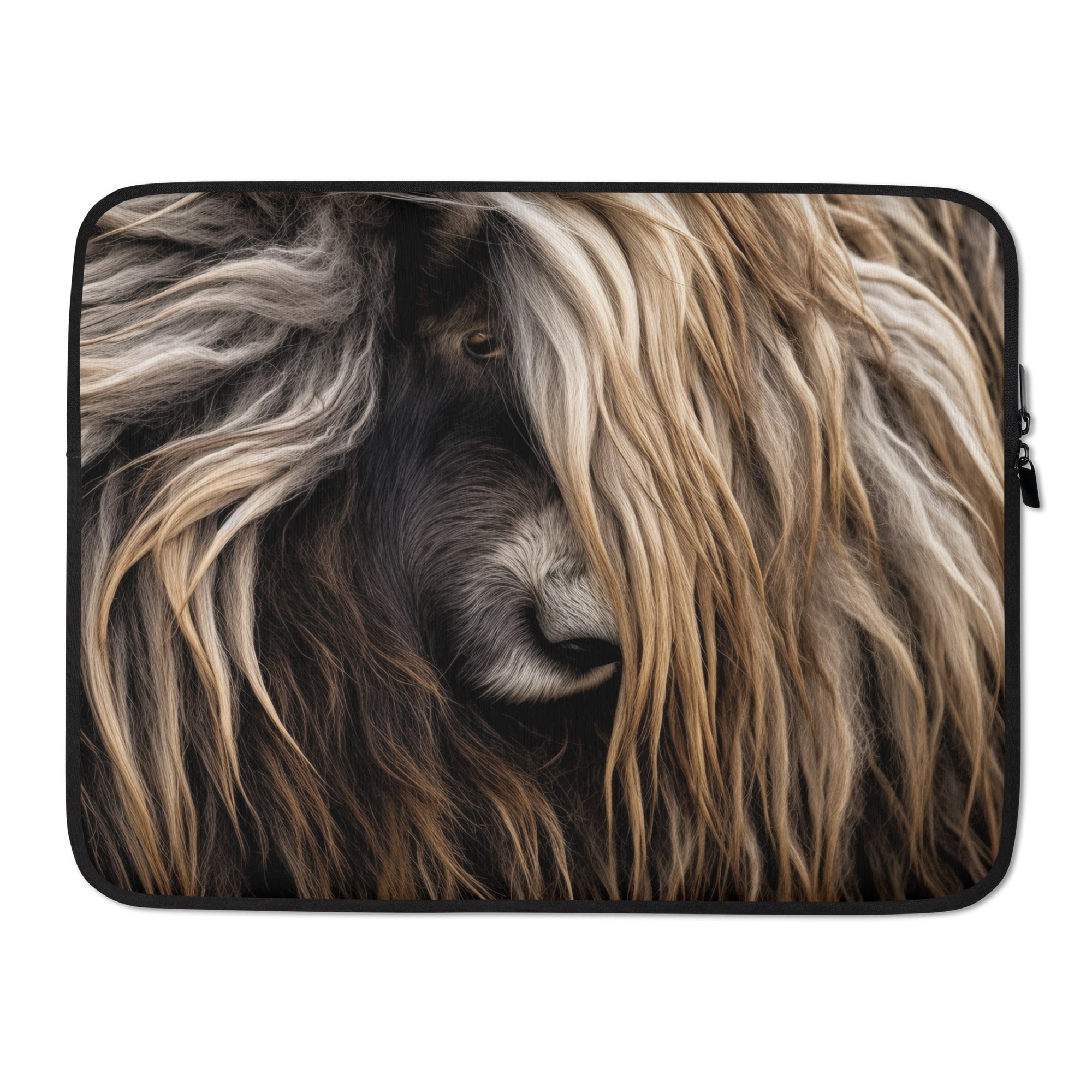 Yak Fur Laptop Sleeve by Visual Verse - Image 1