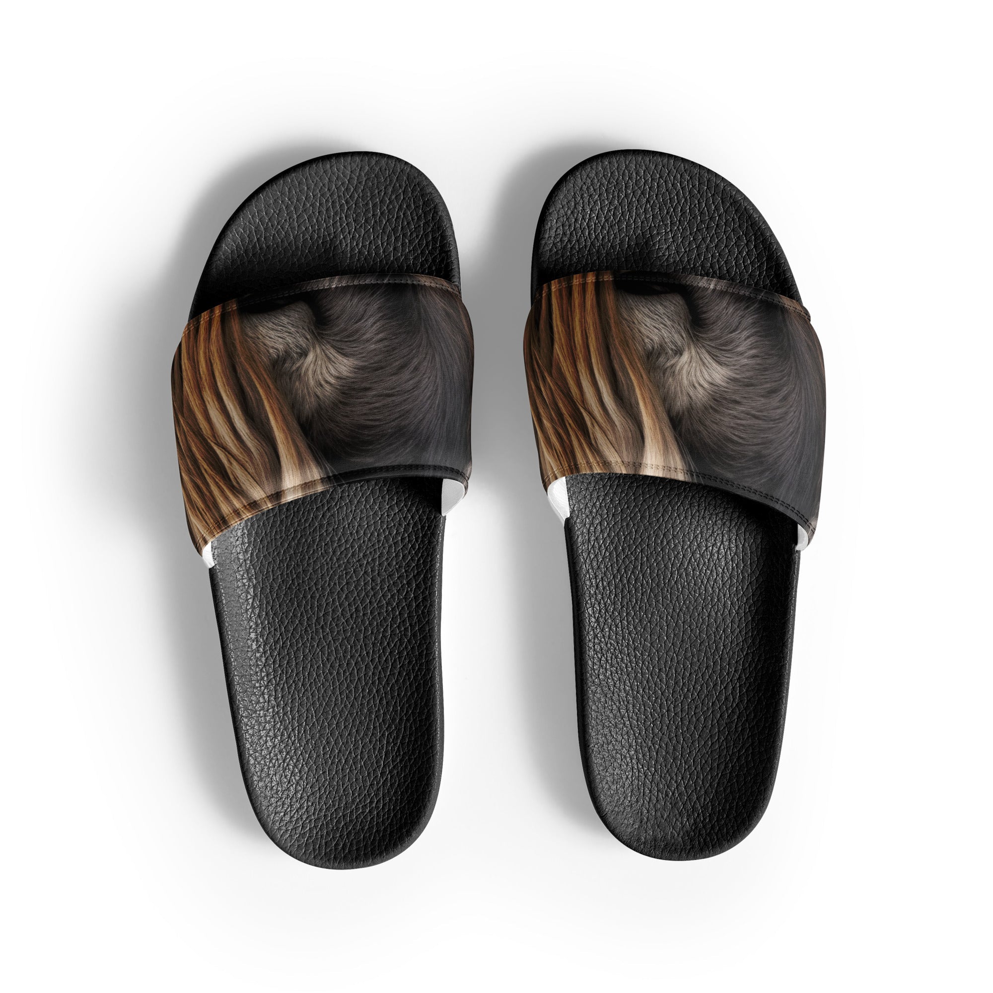 Yak Fur Men's Slides by Visual Verse - Image 1